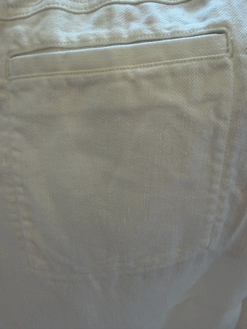 Anthropologie White Wide-Leg Drawstring Pants - Picture 7 of 12